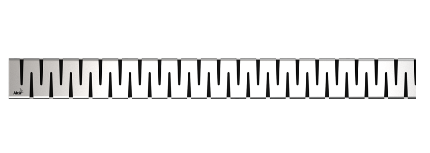 Решетка для водоотводящего желоба Alca Plast, нержавеющая сталь, глянец (ZIP-850L)